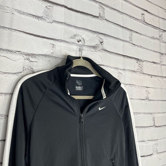 Nike The Athletic Dept Full Zip Track Jacket Black White Stripes Size S SP Y2K - Picture 3 of 15